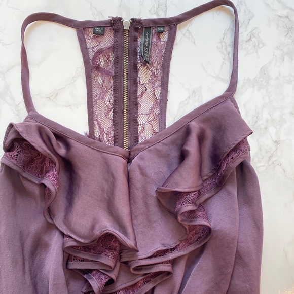 GUESS Sleeveless Terri Top Purple Size XS - Picture 4 of 8